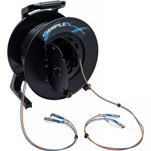 Camplex Duplex ST Single-Mode Fiber Optic Tactical Snake Reel (150')