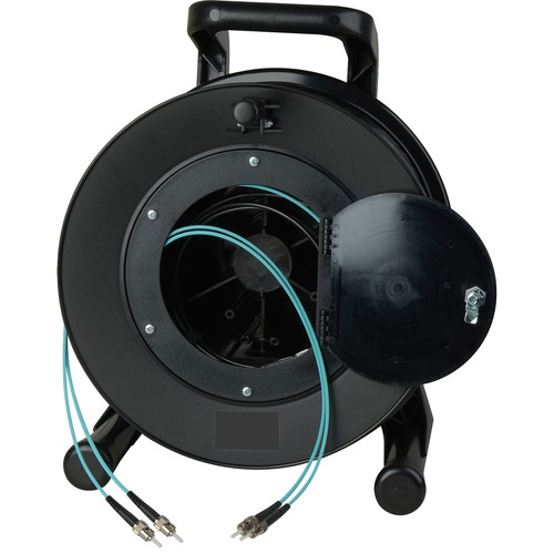 Camplex OM3 2-Ch Multimode Tactical Fiber ST Snake Cable Reel (328')
