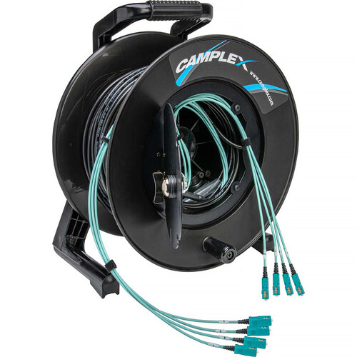 Camplex 4-Channel SC Multimode OM3 Fiber Optic with Tactical Reel (250')