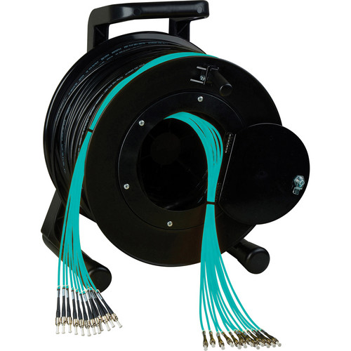 Camplex OM3 8-Ch Multimode Tactical Fiber ST Snake Cable Reel (500')