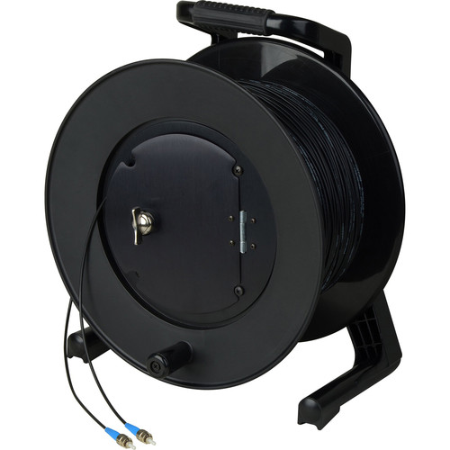Camplex Simplex Single-Mode ST Fiber Optic Tactical Cable Reel (500')