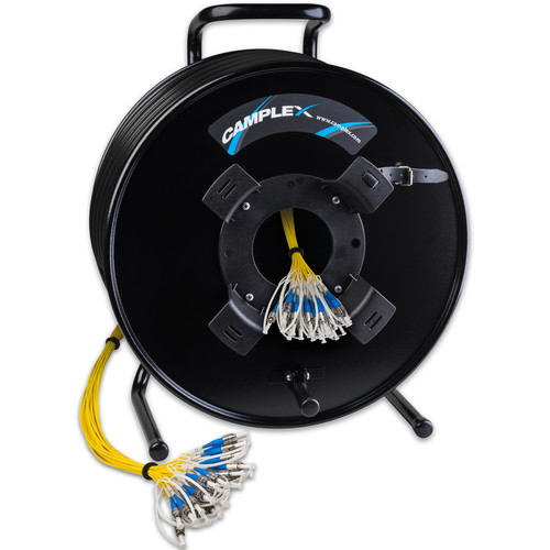 Camplex 24-Channel ST Single Mode Tactical Fiber Optic Cable on Reel (250')