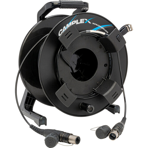 Camplex opticalCON DUO to DUO OM4 Multi-Mode Fiber Optic with Tactical Reel (328')
