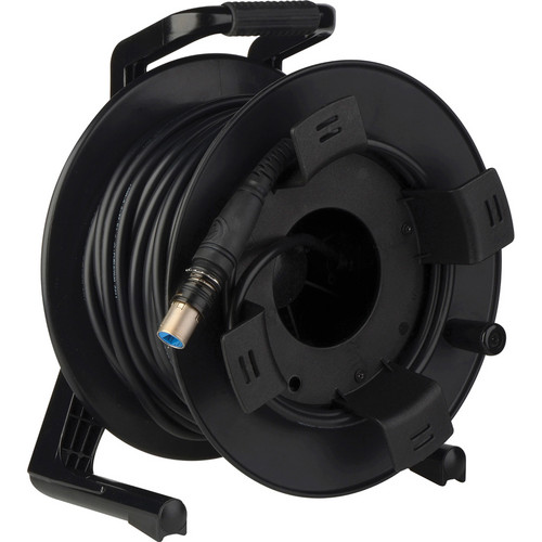 Camplex SMPTE Hybrid opticalCON DUO to PUW LEMO Singlemode Outdoor Fiber Cable Reel (164 ft)