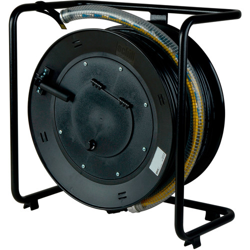 Camplex ProTac Series 4-Channel Single Mode Fiber Optic Tactical Snake on Reel with ST Connector (1000')