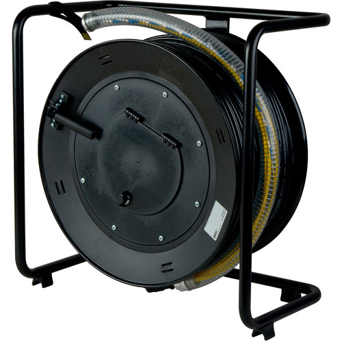 Camplex ProTac Series 12-Channel Single Mode Fiber Optic Tactical Snake on Reel with ST Connector (500')