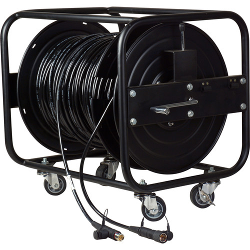 Camplex LEMO FUW-PUW Camera Cable with Hitachi Bend Insensitive Outside Broadcast SMPTE Fiber on JackReel XL1 (1000')