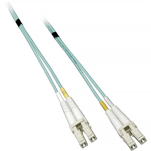 Camplex OM3 50/125u 10-Gig Aqua Multimode Duplex Fiber Optic Patch Cable - 164' (50 m)
