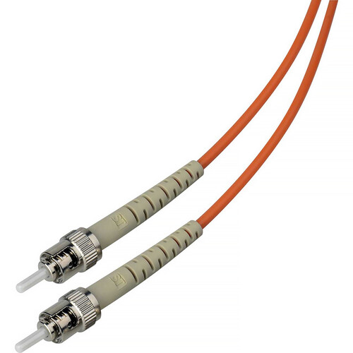 Camplex Simplex ST to ST Multimode Fiber Optic Patch Cable (32.81' Orange)