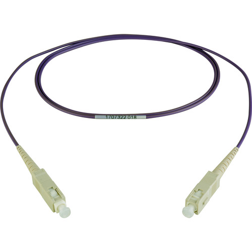Camplex OM4 Premium Bend-Tolerant Multimode Simplex SC to SC Fiber Patch Cable (6.6' Purple)