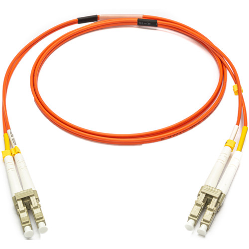 Camplex OM1 Bend-Tolerant Multi-Mode Duplex LC to LC Armored Fiber Patch Cable (16.4' Orange)