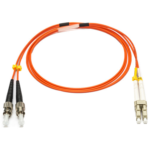 Camplex OM1 Bend-Tolerant Multi-Mode Duplex ST to LC Armored Fiber Patch Cable (9.8' Orange)