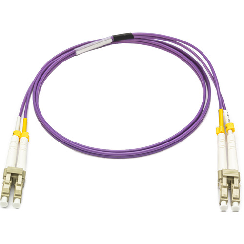 Camplex OM4 Multimode Duplex LC to LC Armored Fiber Patch Cable (16.4' Purple)