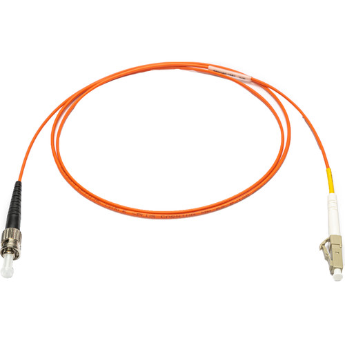 Camplex OM1 Multimode Simplex ST to LC Armored Fiber Patch Cable (3.3' Orange)