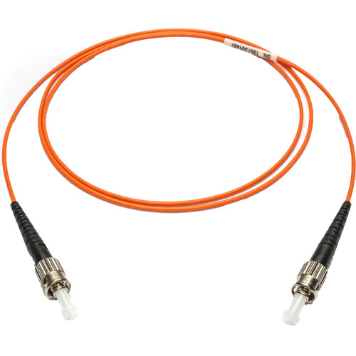 Camplex OM1 Multimode Simplex ST to ST Armored Fiber Patch Cable (3.3' Orange)