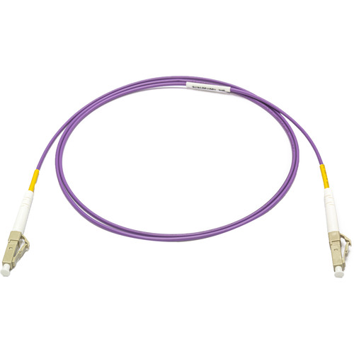 Camplex OM4 Bend Tolerant Multimode Simplex LC to LC Armored Fiber Patch Cable (6.6' Purple)