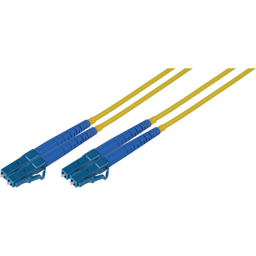 Camplex 9/125 Single Mode Duplex LC to LC Plenum Fiber Optic Patch Cable (Yellow 147.6')