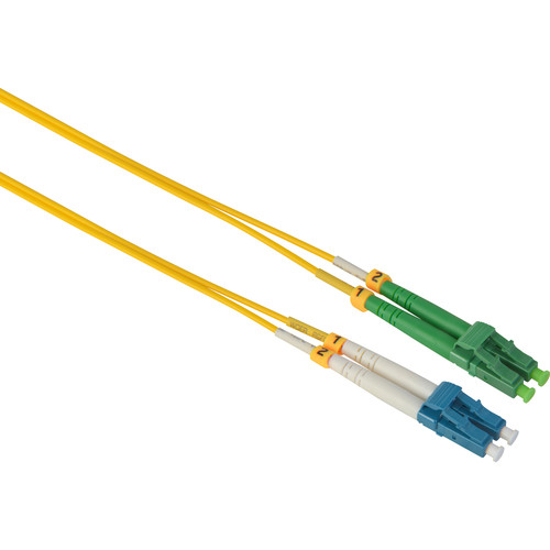 Camplex Duplex APC LC to UPC LC Singlemode 9u/125u Fiber Optic Patch Cable (16.4' Yellow)