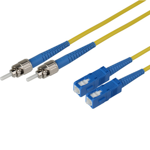 Camplex Duplex ST to Duplex SC Singlemode Fiber Optic Patch Cable (Yellow 98.4')