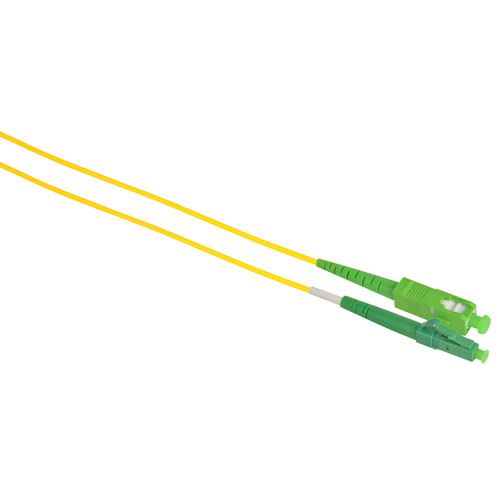 Camplex Simplex APC SC to APC LC Singlemode 9u/125u Fiber Optic Patch Cable (Yellow 3.3')