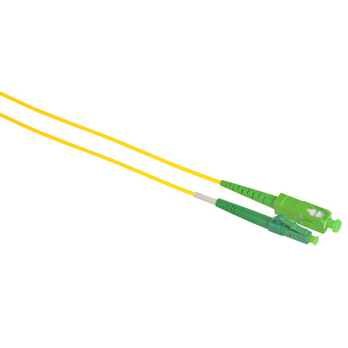 Camplex Simplex APC SC to UPC LC Singlemode 9u/125u Fiber Optic Patch Cable (3.3'Yellow)