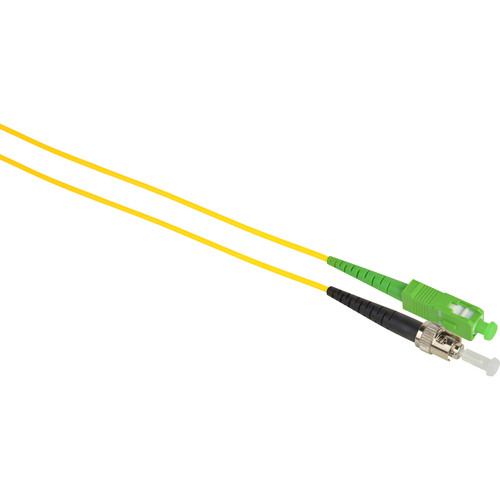 Camplex Simplex APC SC to UPC ST Singlemode 9u/125u Fiber Optic Patch Cable (16.4' Yellow)