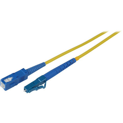Camplex Simplex LC to SC Singlemode 9u/125u Fiber Optic Patch Cable (23' Yellow)