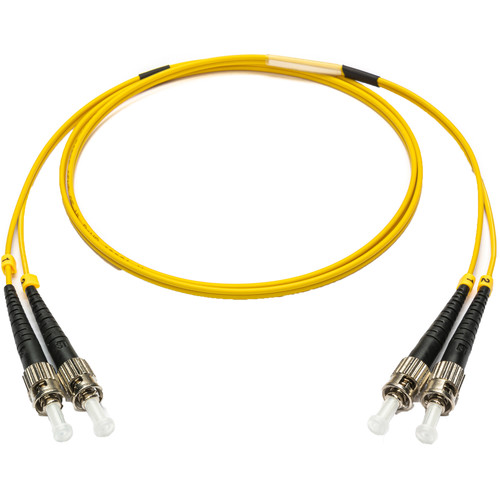 Camplex Premium Bend-Tolerant Single Mode Duplex ST to ST Armored Fiber Patch Cable (16.4' Yellow)