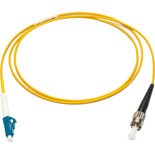 Camplex Armored Singlemode ST to Singlemode LC Simplex Fiber Optic Patch Cable (9.8' Yellow)