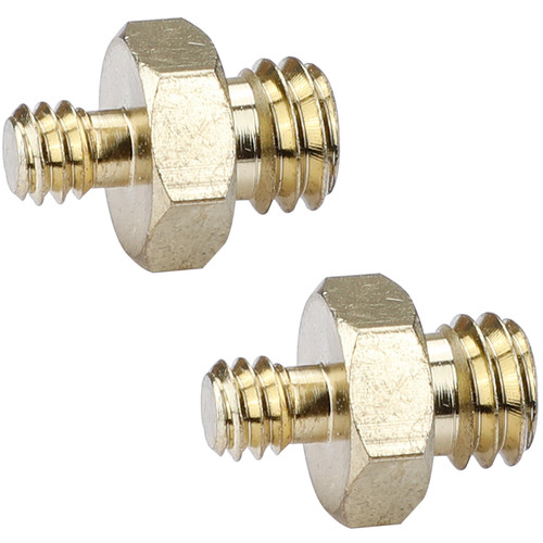 CAMVATE Double Male Thread Adapter With Hex Nut C0926 B&H Photo