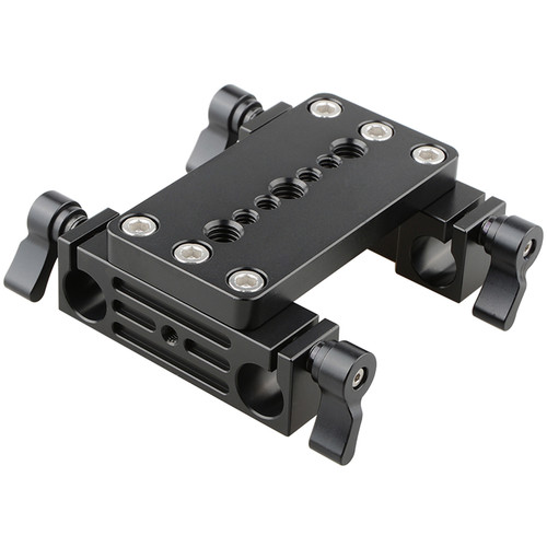 CAMVATE Tripod Mounting Plate with Dual 15mm Rod Blocks C1134