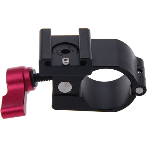 CAMVATE 25mm Rod Clamp with Shoe Mount for DJI Ronin-M FREEFLY M VI (Red Lever)