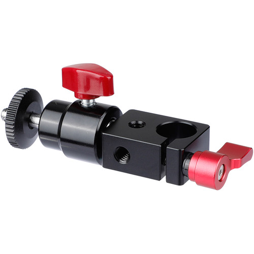 CAMVATE 15mm Rod Clamp with Mini Ball Head & 1/4