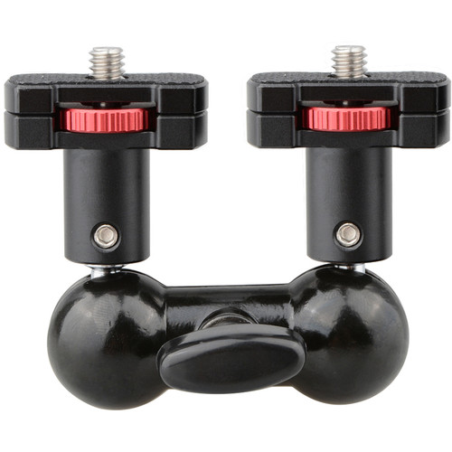 CAMVATE 360 Rotating Double Ball Head Micro Rod Mount with 1/4