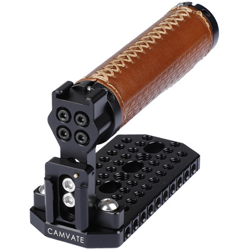 CAMVATE Leather Top Handle Cheese Plate for Blackmagic URSA Mini