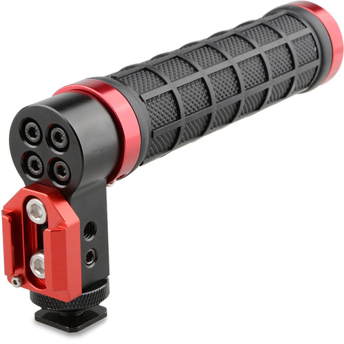 CAMVATE Rubber Grip Shoe Mount Top Handle (Black & Red)