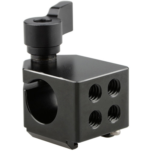 CAMVATE 15mm Rod Clamp with Cold Shoe (Black Knob)