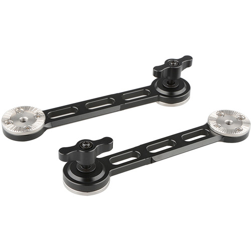 CAMVATE NATO Rail Rosette Extension Arm (Black Thumbscrew 2-Pack)