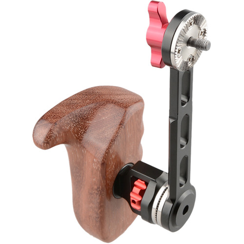 CAMVATE Wooden Handgrip with Rosette Extension Arm (Left Hand)