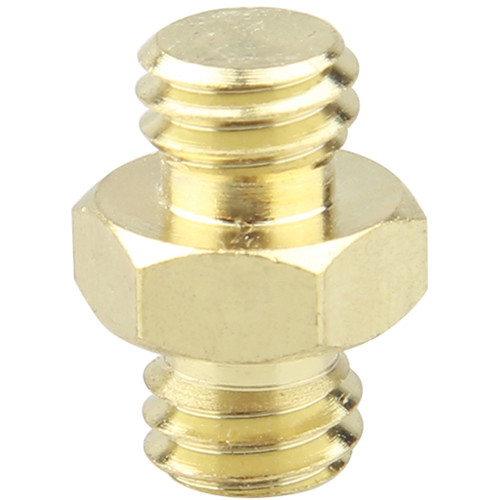 CAMVATE Double Male Thread Adapter with Hex Nut (3/8