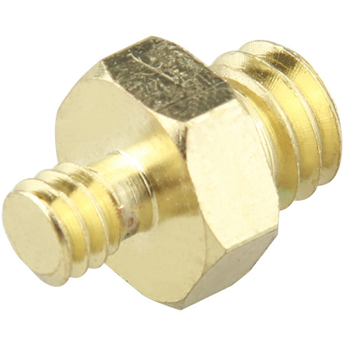 CAMVATE Double Male Thread Adapter with Hex Nut (1/4