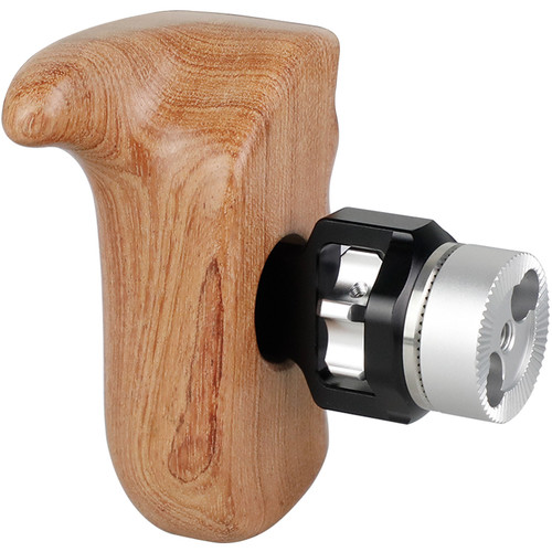 CAMVATE Wooden Handgrip with ARRI-Style Rosette Mount & 1/4