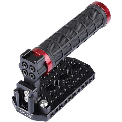 CAMVATE Rubber Handle Grip with Top Cheese Plate & Cold Shoe Mount for URSA Mini