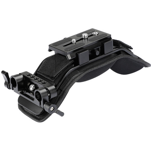 CAMVATE Shoulder Pad with 15mm Dual-Rod Clamp & Manfrotto-Type QR Plate