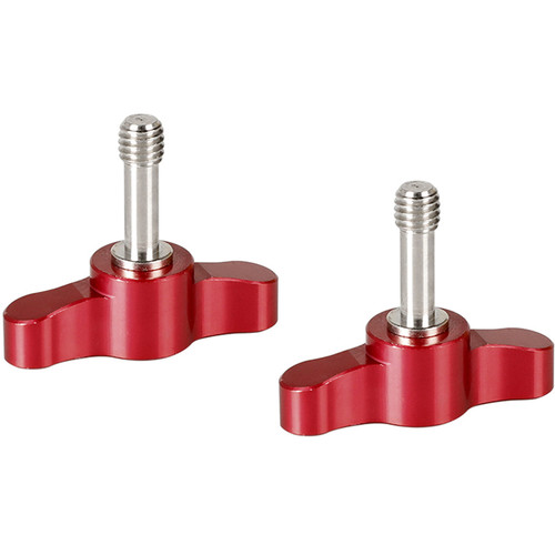 CAMVATE Adjustable Handle M6 x 18mm Thumbscrew (Red 2-Pack)