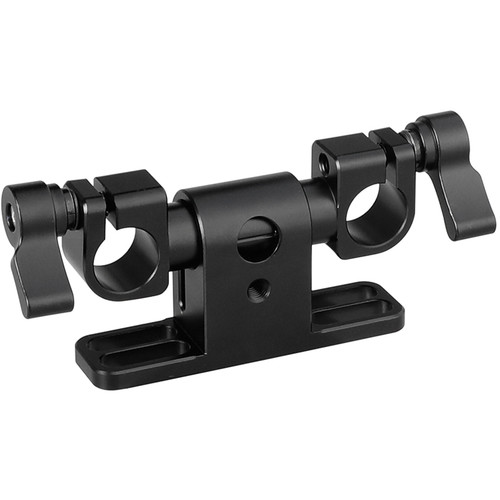 CAMVATE Adjustable 15mm Dual-Rod Clamp with 360 Swivel Rod Adapter