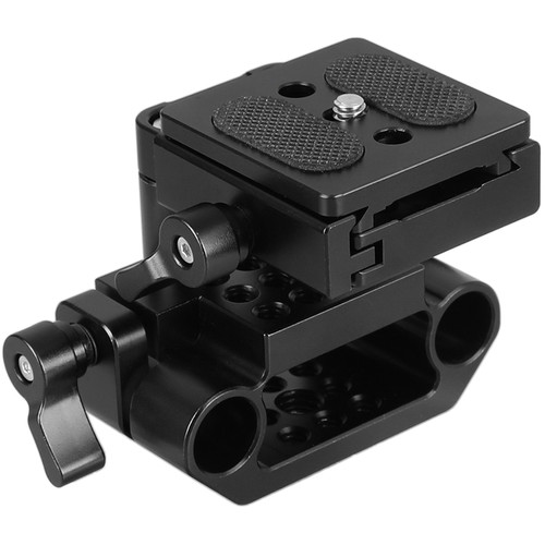 CAMVATE Arca-Swiss-Style QR Plate & Cage Base with 15mm Dual-Rod Clamp
