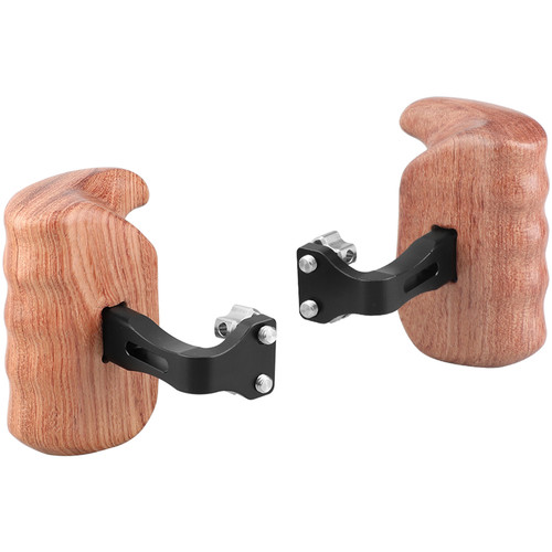 CAMVATE Wooden Left & Right Handgrips with 1/4