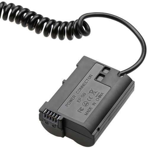CAMVATE EN-EL15 Dummy Battery to 2.1mm DC Cable for Select Nikon Cameras