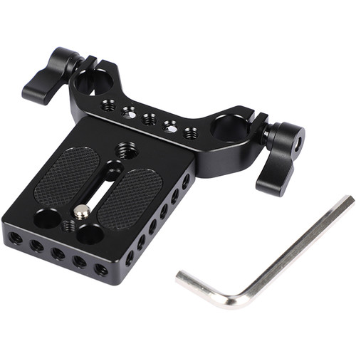 CAMVATE Camera Baseplate with 15mm LWS Rod Clamp